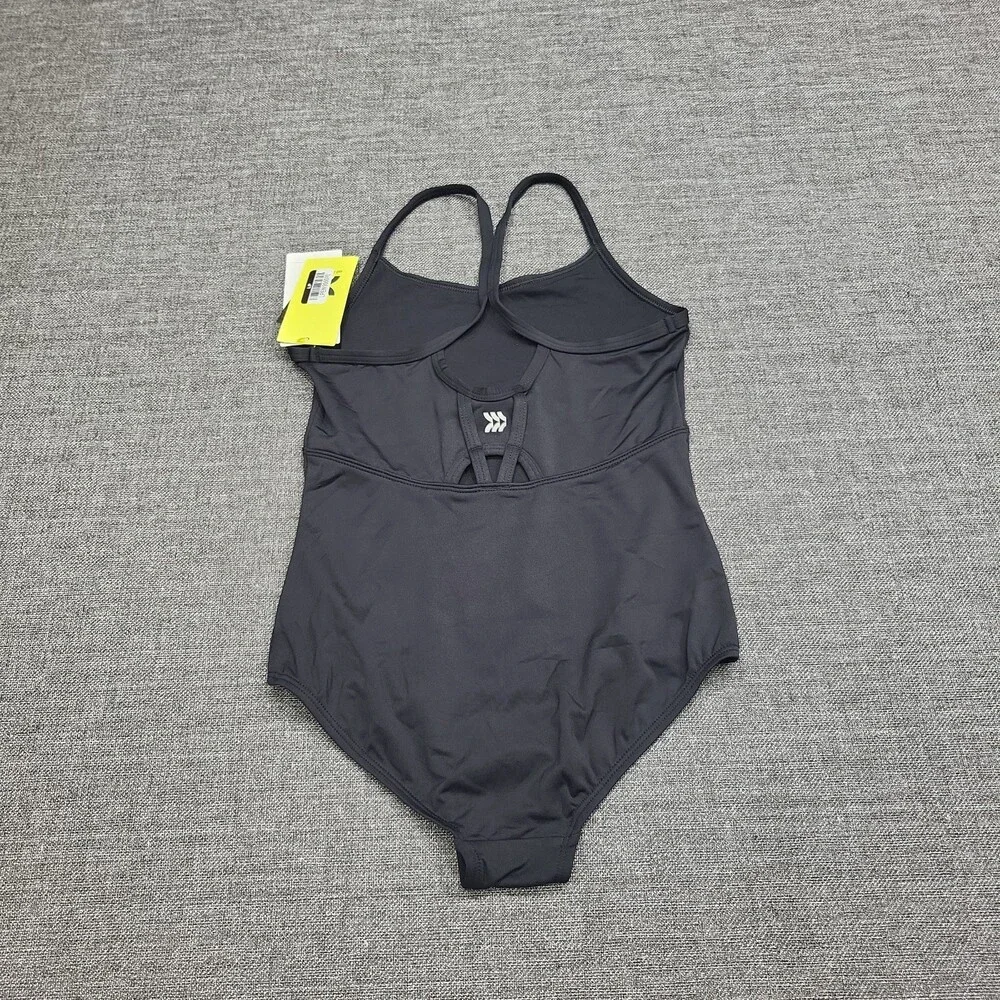 Girls Strappy Leotard - All in Motion Black Size Medium 8